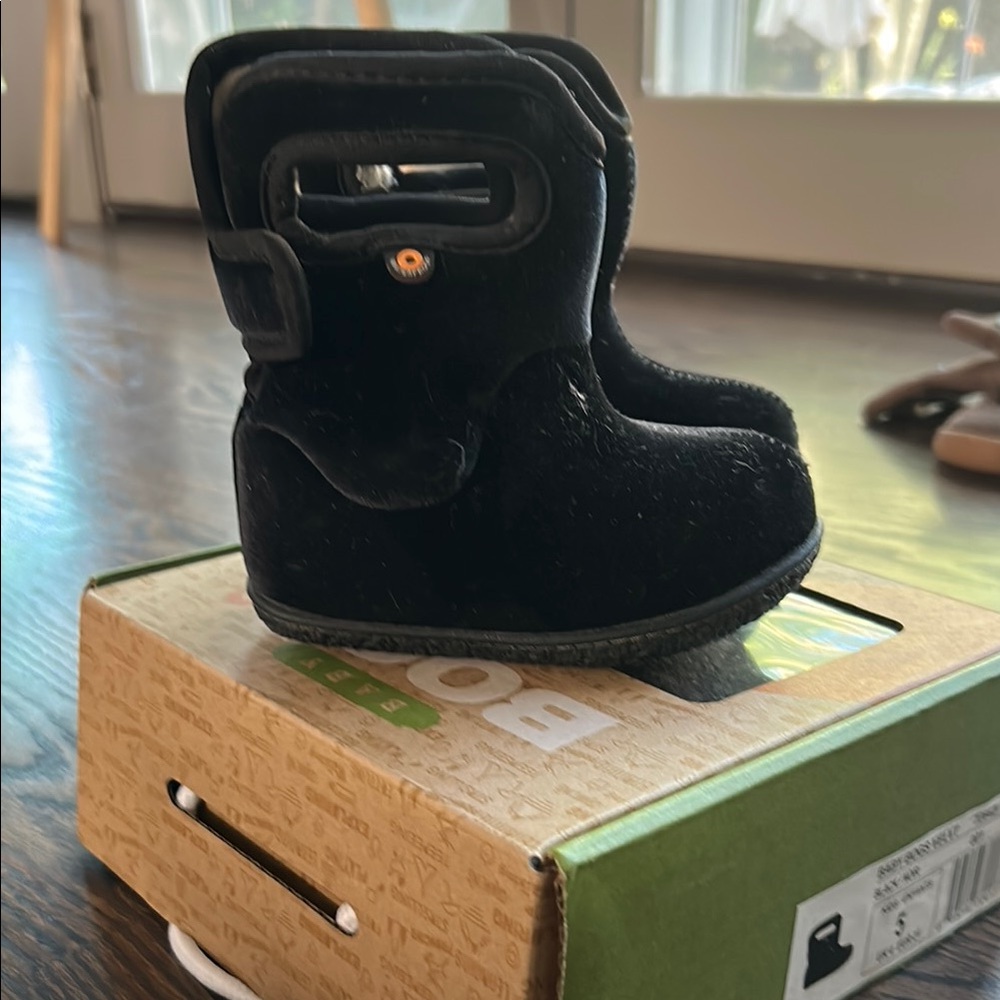 Bogs Kids Black Rain & Snow Boots